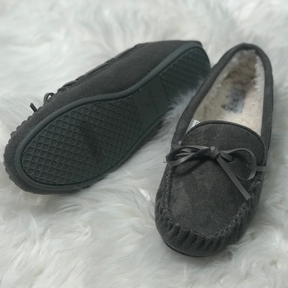 Warm comfy shearling slippers - Picture 3 of 7